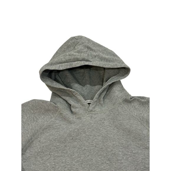 Hiro Clark Hoodie Pullover Mens Size XL Heather Gray Relaxed Fit Terry Jersey - Picture 2 of 6